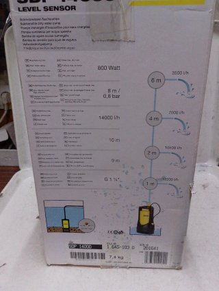 Bomba de agua sucias sumergible de 800 w  kärcher