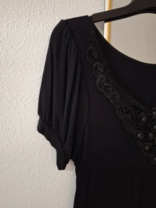 Vestido negro punto verano