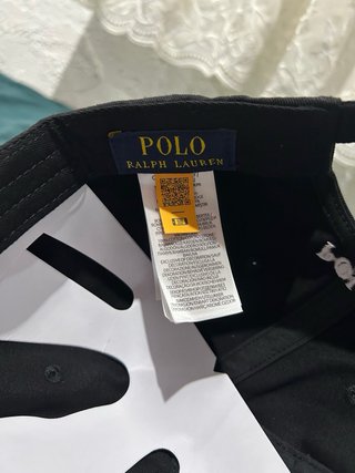 Gorra Polo Ralph Lauren Negra con Logo Blanco