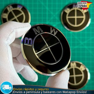 Emblemas BMW 60mm x4 Tapacubos Buje Centro Llantas