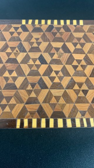 Caja artesanal marquetería madera