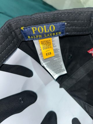 Gorra Polo Ralph Lauren Negra con Logo Rojo