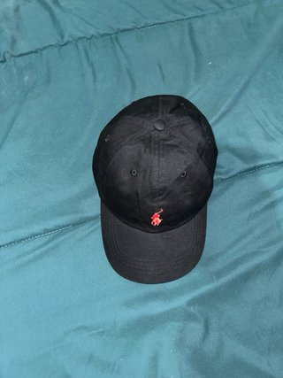 Gorra Polo Ralph Lauren Negra con Logo Rojo