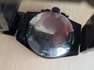 Reloj Fossil Cronógrafo Negro/Oro Rosa