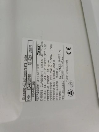 Nevera Siemens 2.00x70cm Inoxidable, No Frost