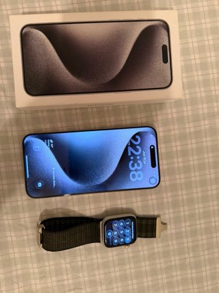 iPhone 15 Pro Max 512GB Plata + Apple Watch