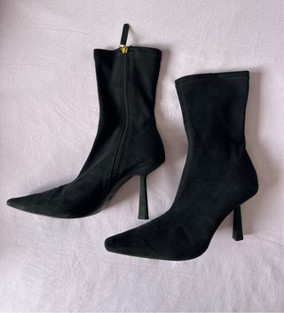 Botines negros tacón fino talla 41
