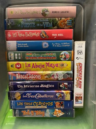 Lote Cintas VHS Disney Clásicos Español