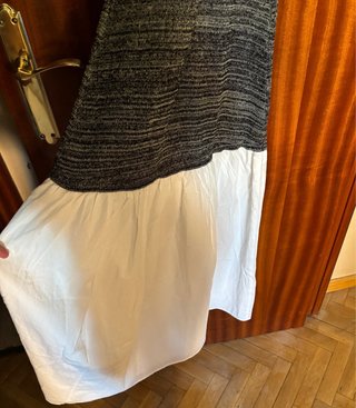 Vestido Bimba y Lola Gris y Blanco