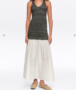 Vestido Bimba y Lola Gris y Blanco