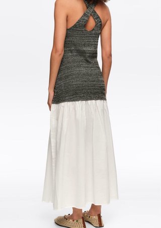 Vestido Bimba y Lola Gris y Blanco