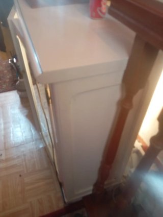 Vetrinetta in vetro e legno