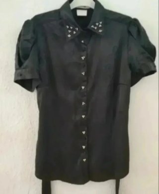 Camisa Verano Elegante Negra