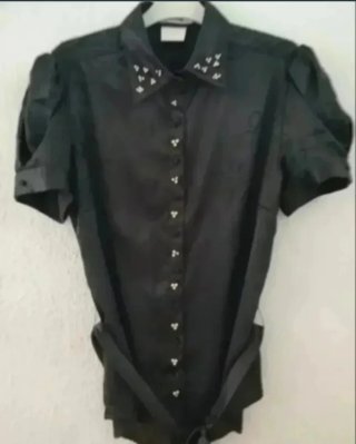 Camisa Verano Elegante Negra