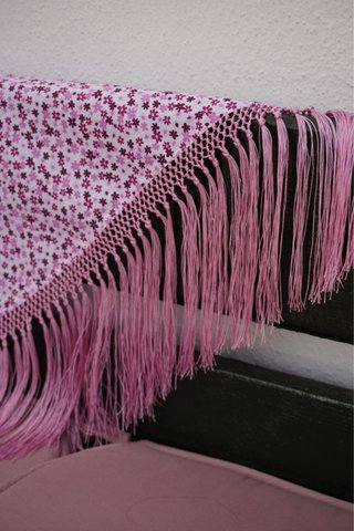 Mantoncillo Flamenca Niña Rosa