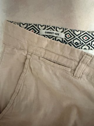 Pantaloni Jack & Jones Uomo Lino Beige Tg 50