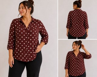 Camisa lunares Pull&Bear M