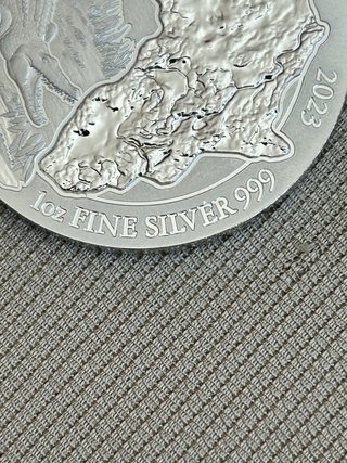 Moneda 1 Oz Plata 999 Rwanda African Ounce 2023