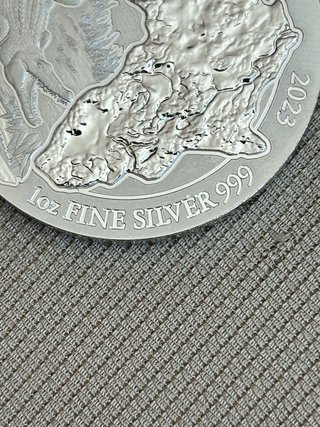 Moneda 1 Oz Plata 999 Rwanda African Ounce 2023