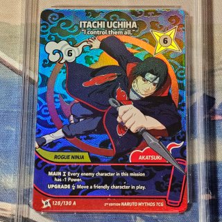 Naruto Mythos TCG Itachi Uchiha 128/130 Graded 10 di seconda mano