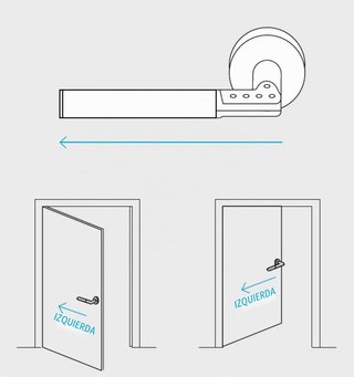 Manilla electrónica Yale para puerta izquierda