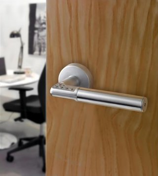 Manilla electrónica Yale para puerta izquierda