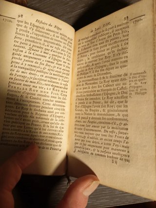 1746 2 tomos Historia de Luis XIV. Reboulet