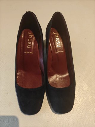 Zapatos de tacón talla 37 azul marino Jhesu