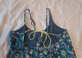 Vestido largo floral de casa Flamenco