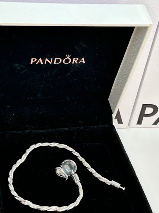 Pulsera Pandora bracelet argent trenzada Plata19cm