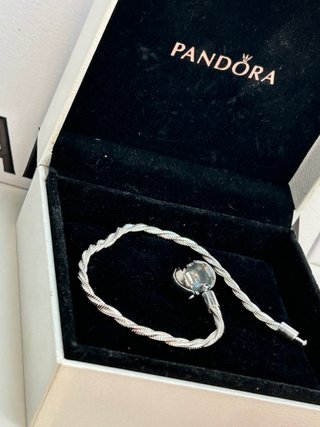 Pulsera Pandora bracelet argent trenzada Plata19cm