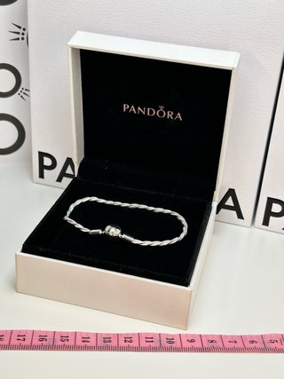 Pulsera Pandora bracelet argent trenzada Plata19cm