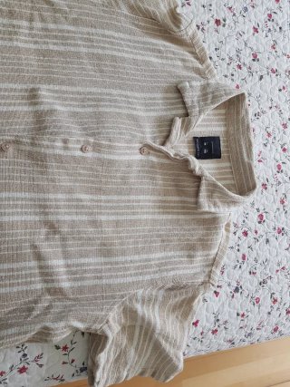 Camisa de algodón a rayas Lefties Talla M