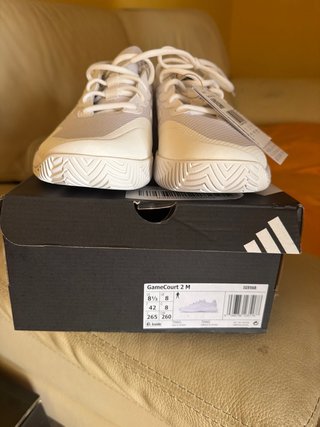 Zapatillas Adidas Padel/Tenis Beige/Blanco