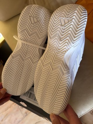 Zapatillas Adidas Padel/Tenis Beige/Blanco