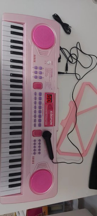 Teclado Electrónico Big Fun BF-6302CL Rosa