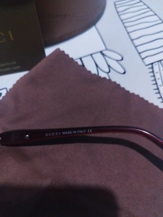 Gafas de Sol Gucci Aviador plata y rojo VINTAGE