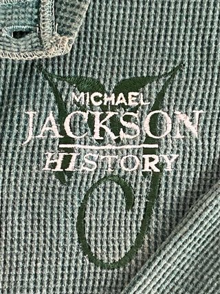 Chaqueta Michael Jackson Vintage Flash Verde