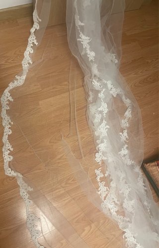 Velo de Novia Amantillado Blanco