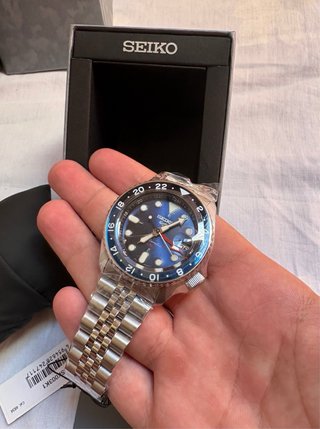 Seiko 5 Sports GMT Automático Azul/Plata