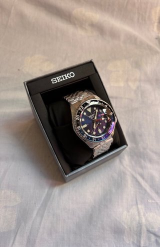 Seiko 5 Sports GMT Automático Azul/Plata