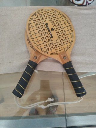 Coppia di racchette da spiaggia Boomerang