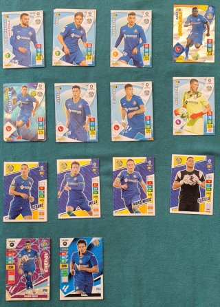Cartas fútbol Getafe CF - Colección Panini 2€/lote