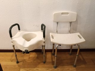 Silla WC ortopédica + silla de ducha regulable