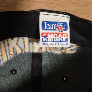 Gorra AMCAP Vikings Cuero Sintético Vintage