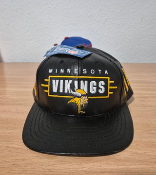 Gorra AMCAP Vikings Cuero Sintético Vintage