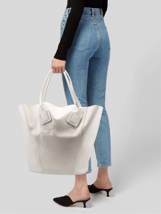 Bolsa Tote Bottega Veneta Blanca