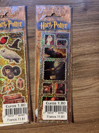 Lote 4 pegatinas Harry Potter vintage  2001