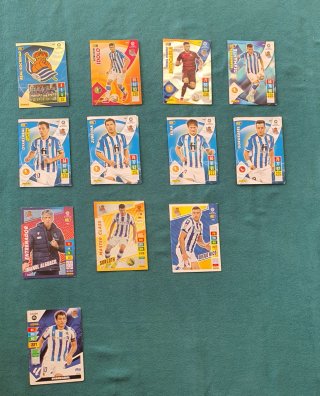 Cartas fútbol Real Sociedad Panini 2€/lote