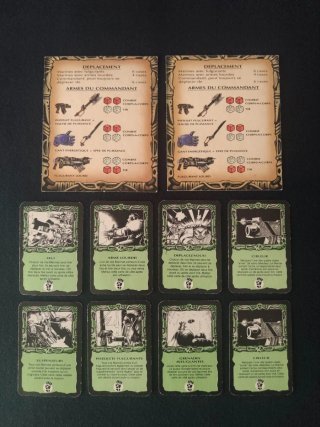 2 fiches récapitulatives 8 cartes pour Starquest